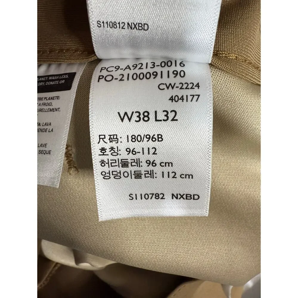 NWT Levi’s 511 Slim Tech Pants Mens 38x32 Brown Walnut High Stretch Performance